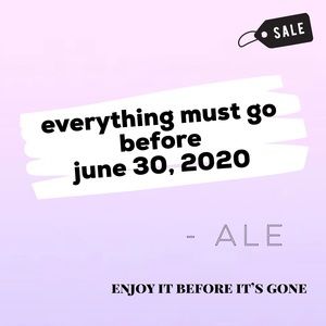 FINAL SALE (items won’t be available after 8/30)